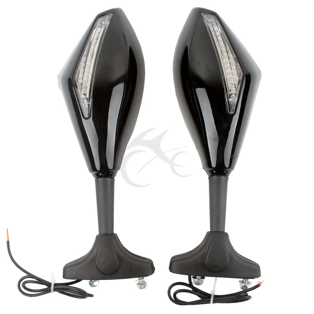 LED Turn Signal Rear-View Mirrors for Honda CBR1000RR CBR600RR (2004-2011)
