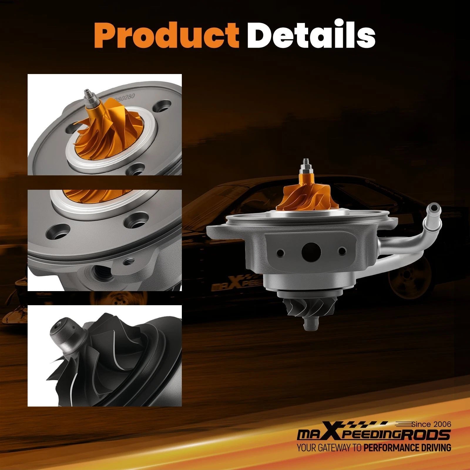Turbocharger Cartridge for Chevy Trailblazer 1.2L (2021–2024) Billet Wheel