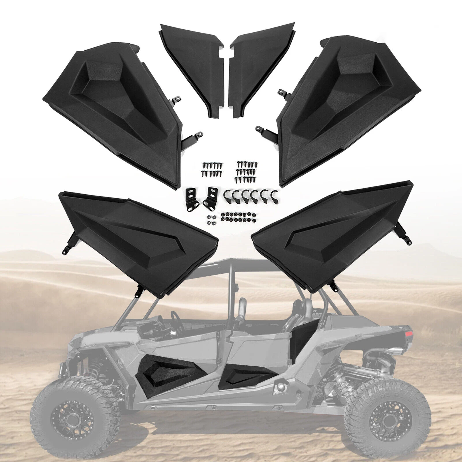 Half Lower Door Panel Inserts for Polaris RZR S 4 900 / RZR XP 4 1000 (2014–2023)