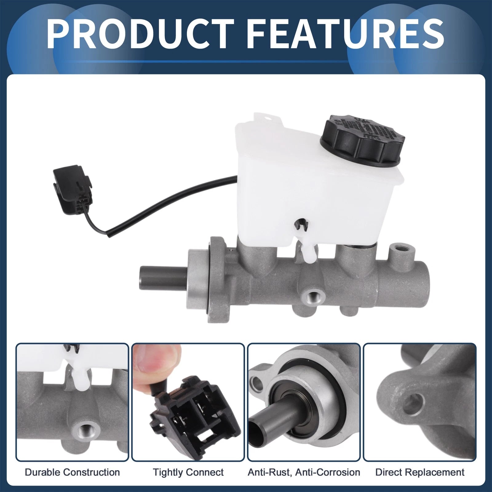 Brake Master Cylinder with Reservoir No.BC2A4340ZA for Mazda Protege (1995–1996)