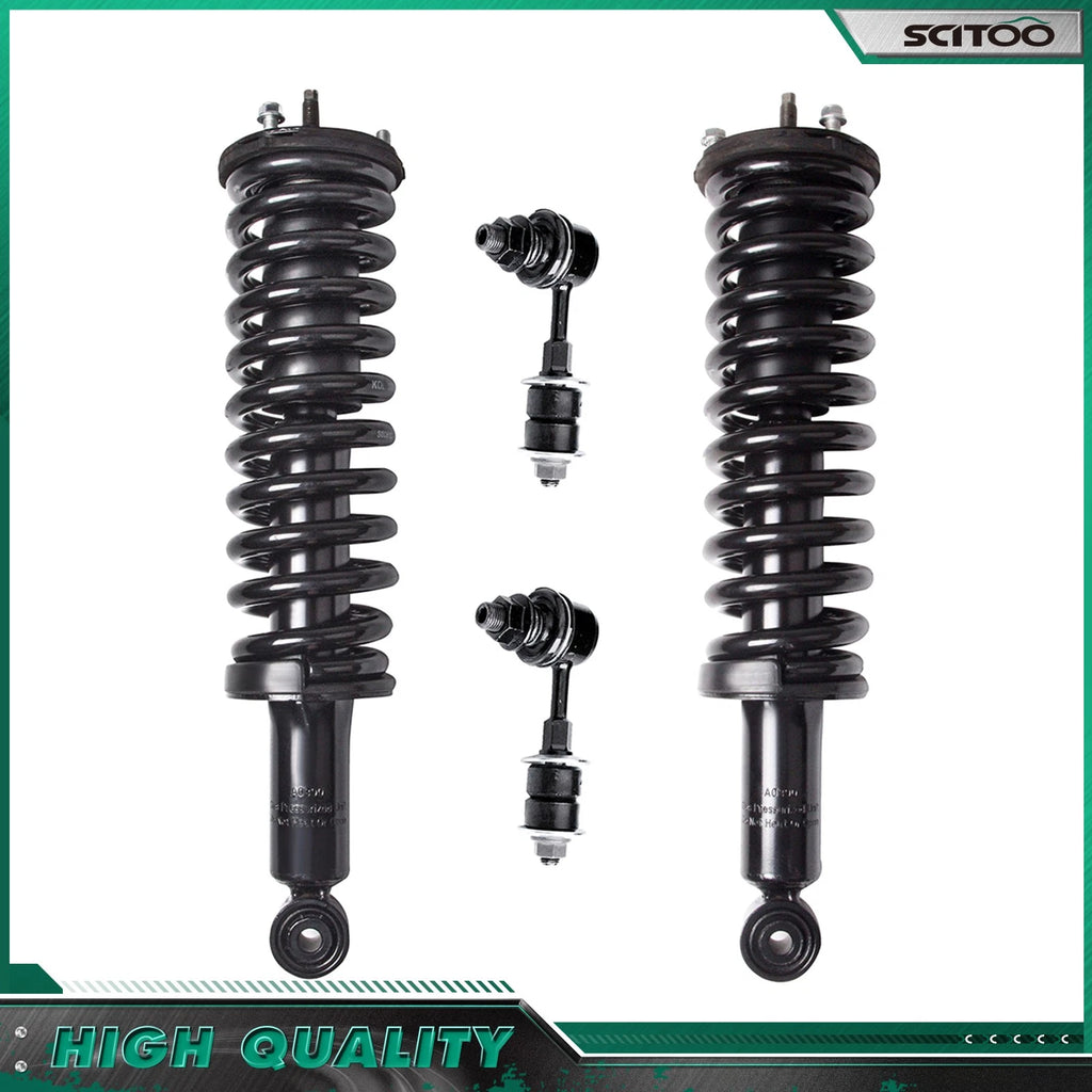 Complete Strut Set with Coil Spring & Sway Bar for Toyota Tacoma 4WD (1995–2000)