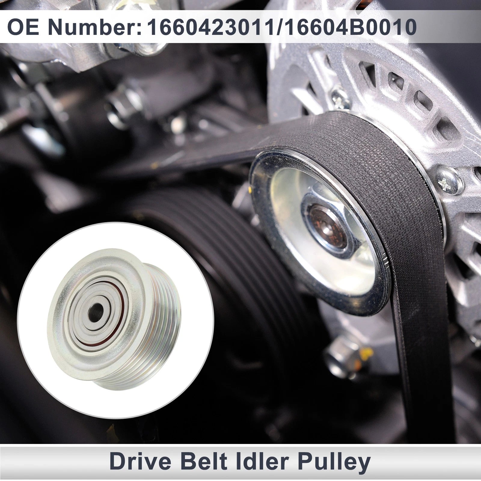 Drive Belt Idler Pulley for Toyota Yaris (2005–2010) No. 1660423011/16604B0010