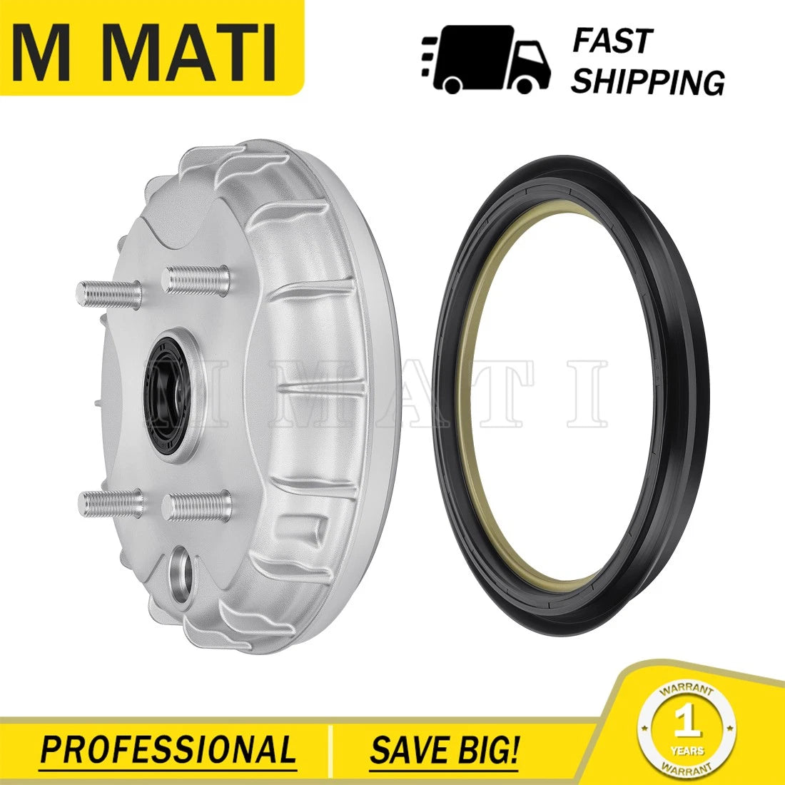 Front Brake Drum Hub w/Dust Seal for Honda Rancher 350 TRX350TE (2000–2006)