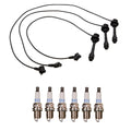 Denso Wire Set & 6 Double Platinum Spark Plugs Kit for Lexus 3.0L V6