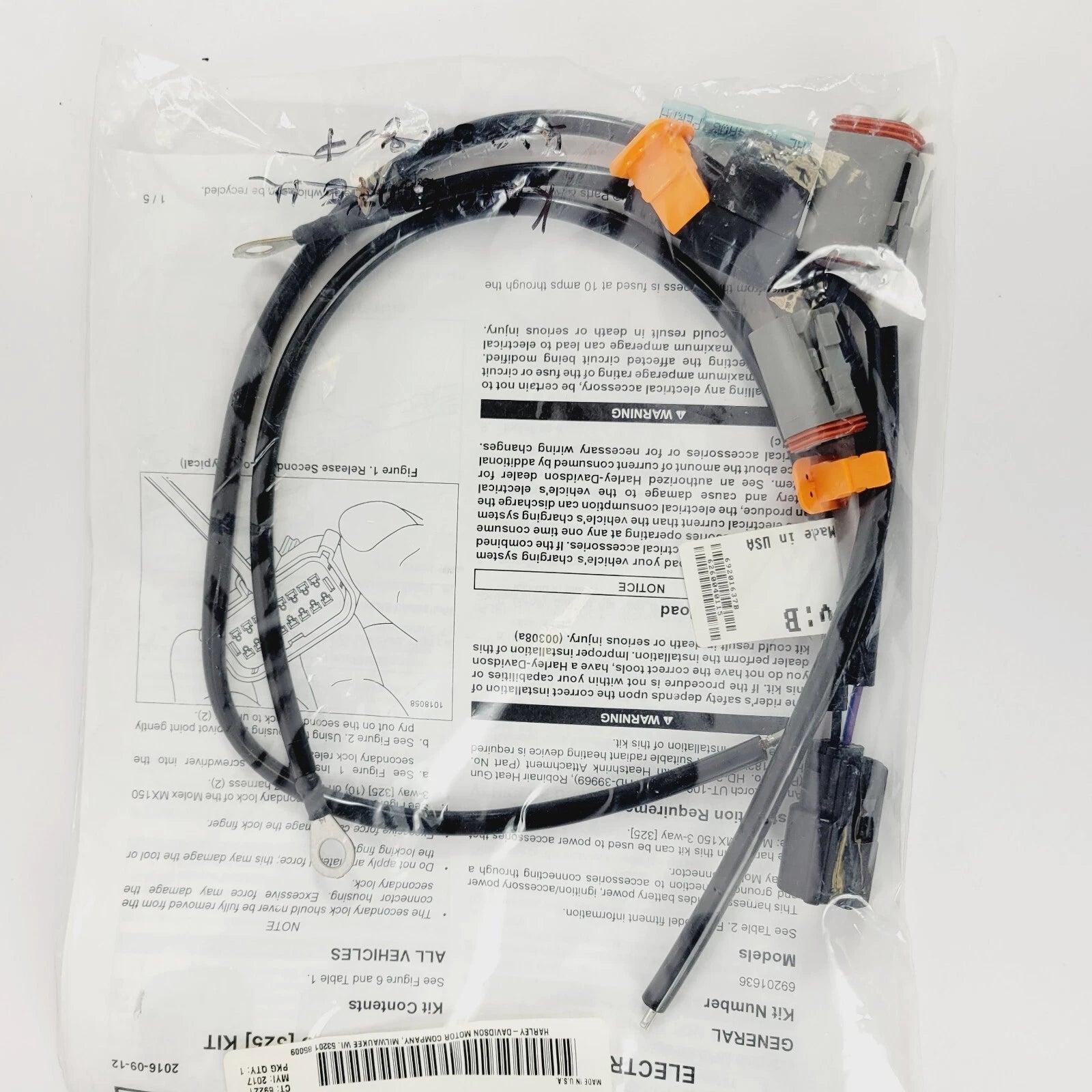 Wire Harness Kit for Harley Davidson (Used with Glo Pod Kits)