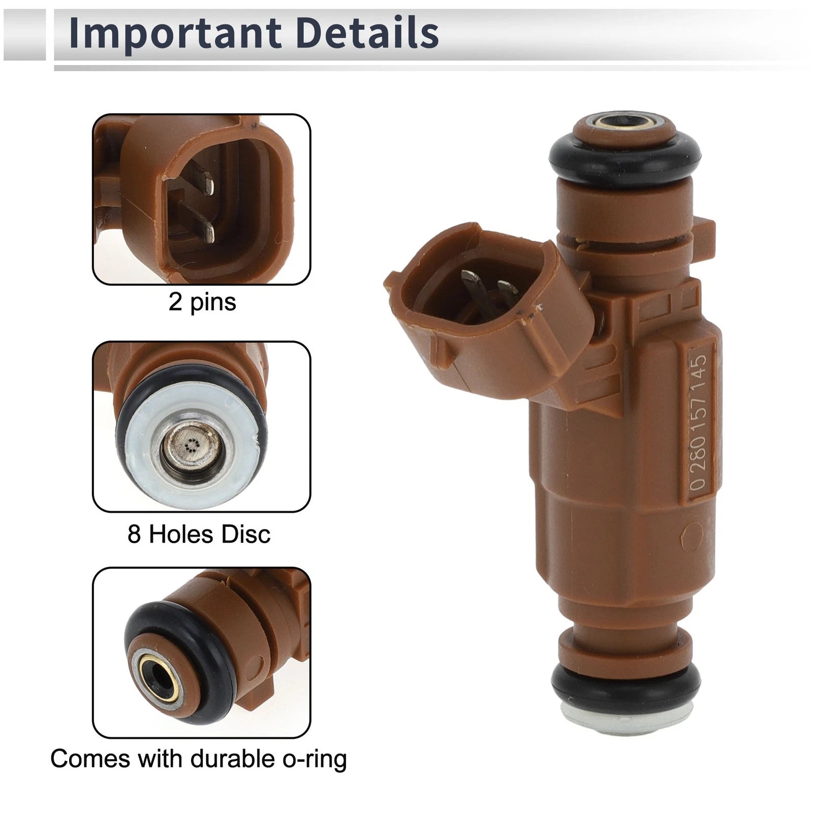 Fuel Injector No. 0280157145 for Nissan Sentra 2.0 (2014–2022) 1 Pc