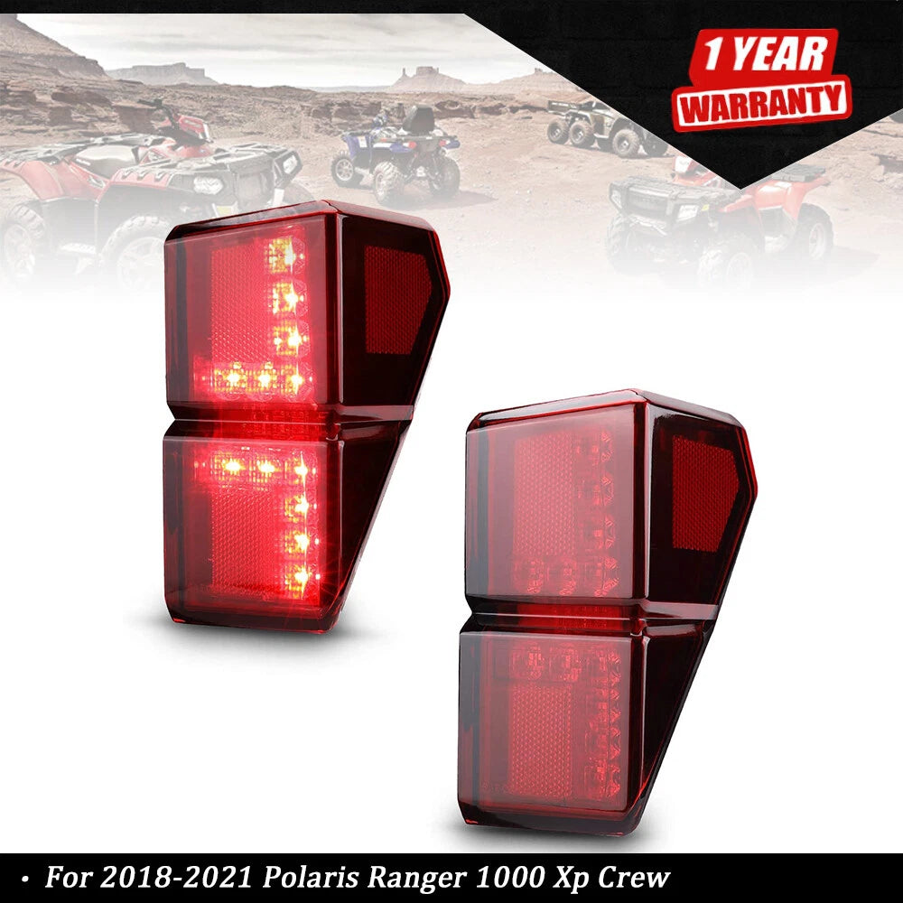 Set of 2 Tail Lights for Polaris Ranger 1000 XP Crew (2018â2021)