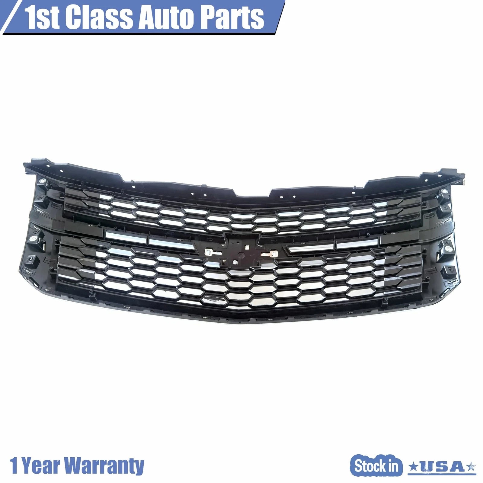 Front Grille with Chrome for Chevy Tahoe Suburban (2015–2020)