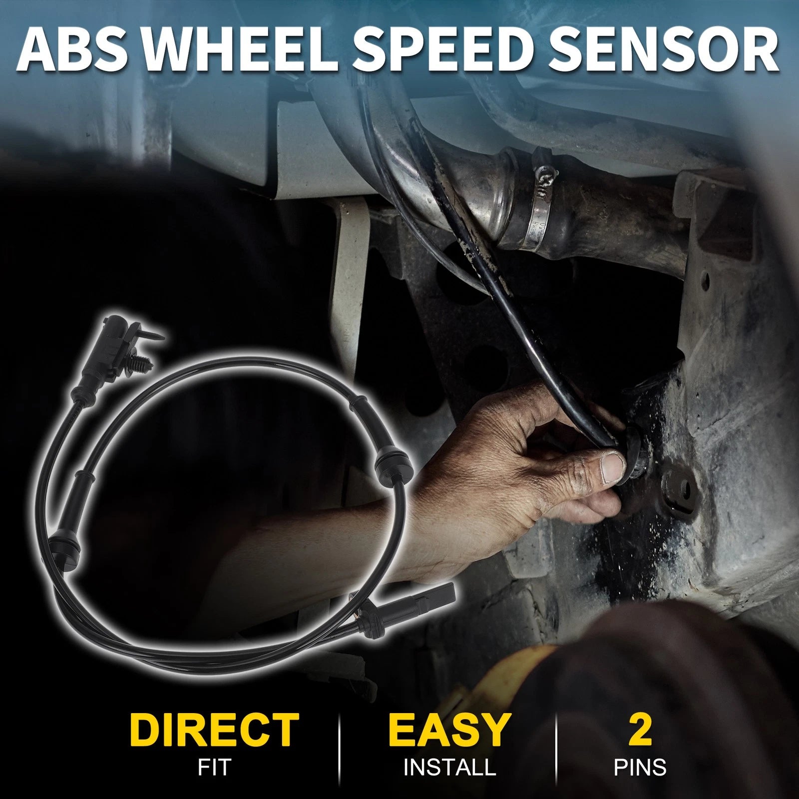 Front Right ABS Wheel Speed Sensor for Smart Forfour (2004–2006) No.A4545420618