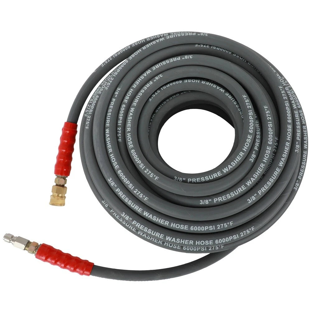 3/8" Hot Water Pressure Washer Hose 100ft 6000psi Non-Marking