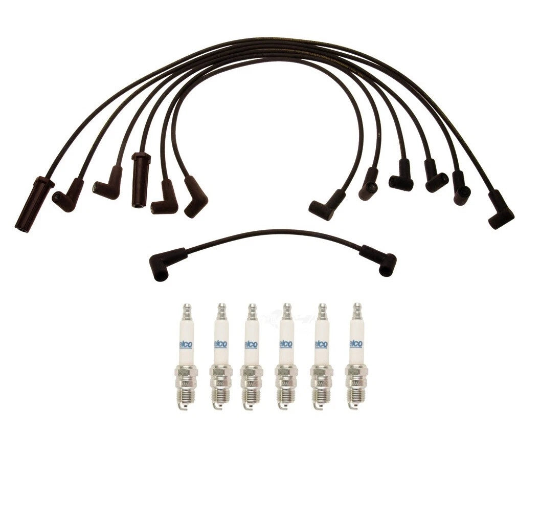 Set of 6 Ignition Wires for Chevy 4.3 VIN Z (ACDelco, Rapidfire)