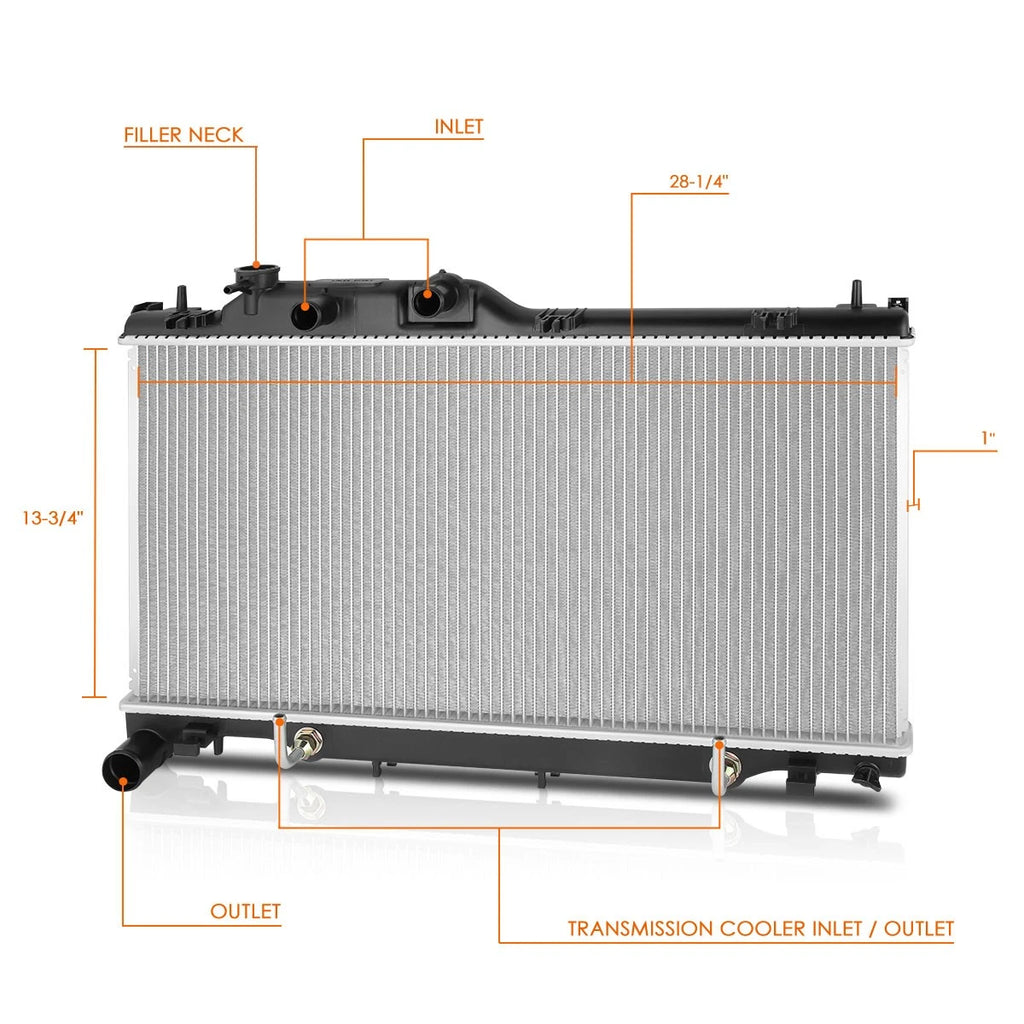 Aluminum Radiator for Subaru Legacy/Outback 3.6L (2015–2019) DPI-13460