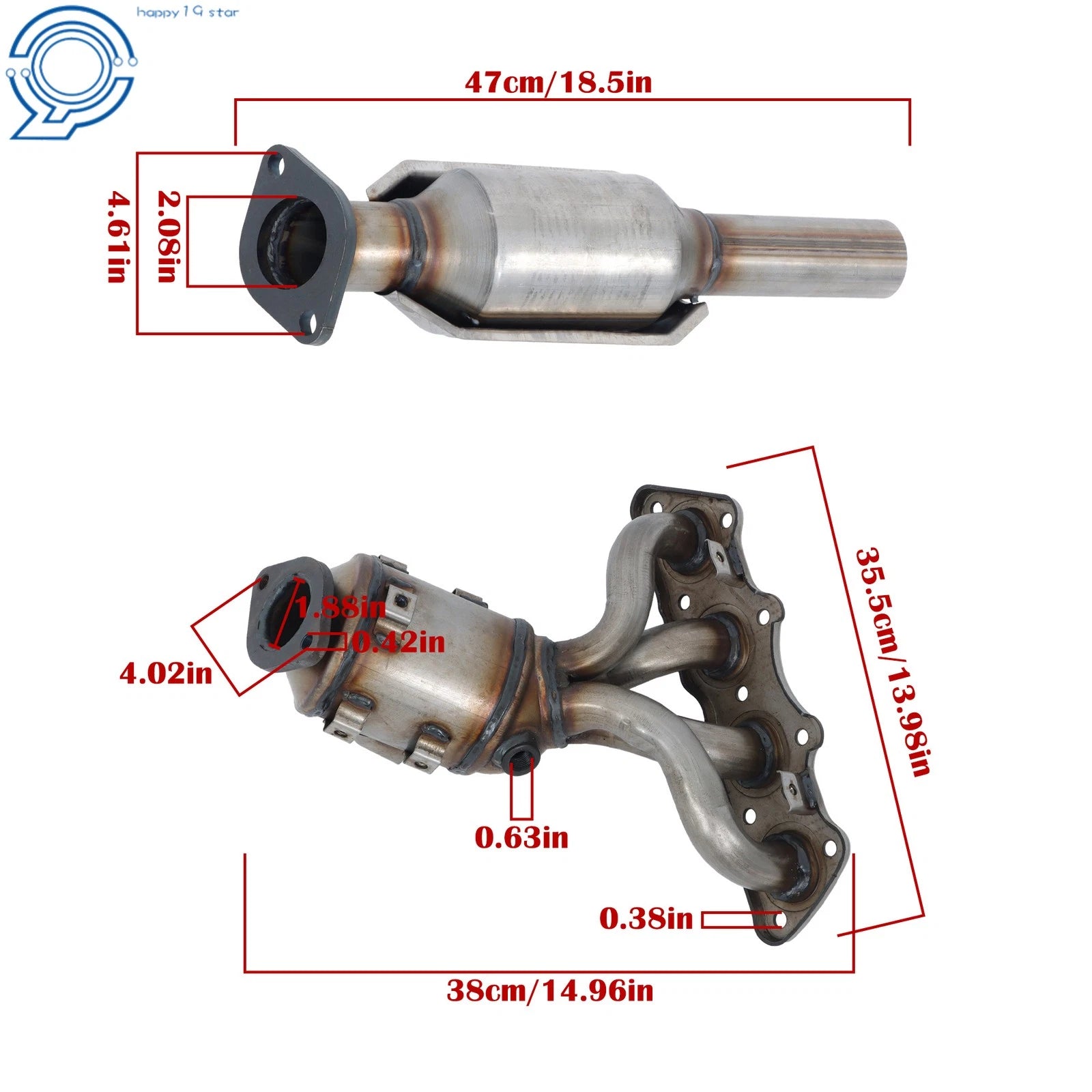 Catalytic Converter for Hyundai Accent (2012-2017) & Kia Soul (2012-2013)