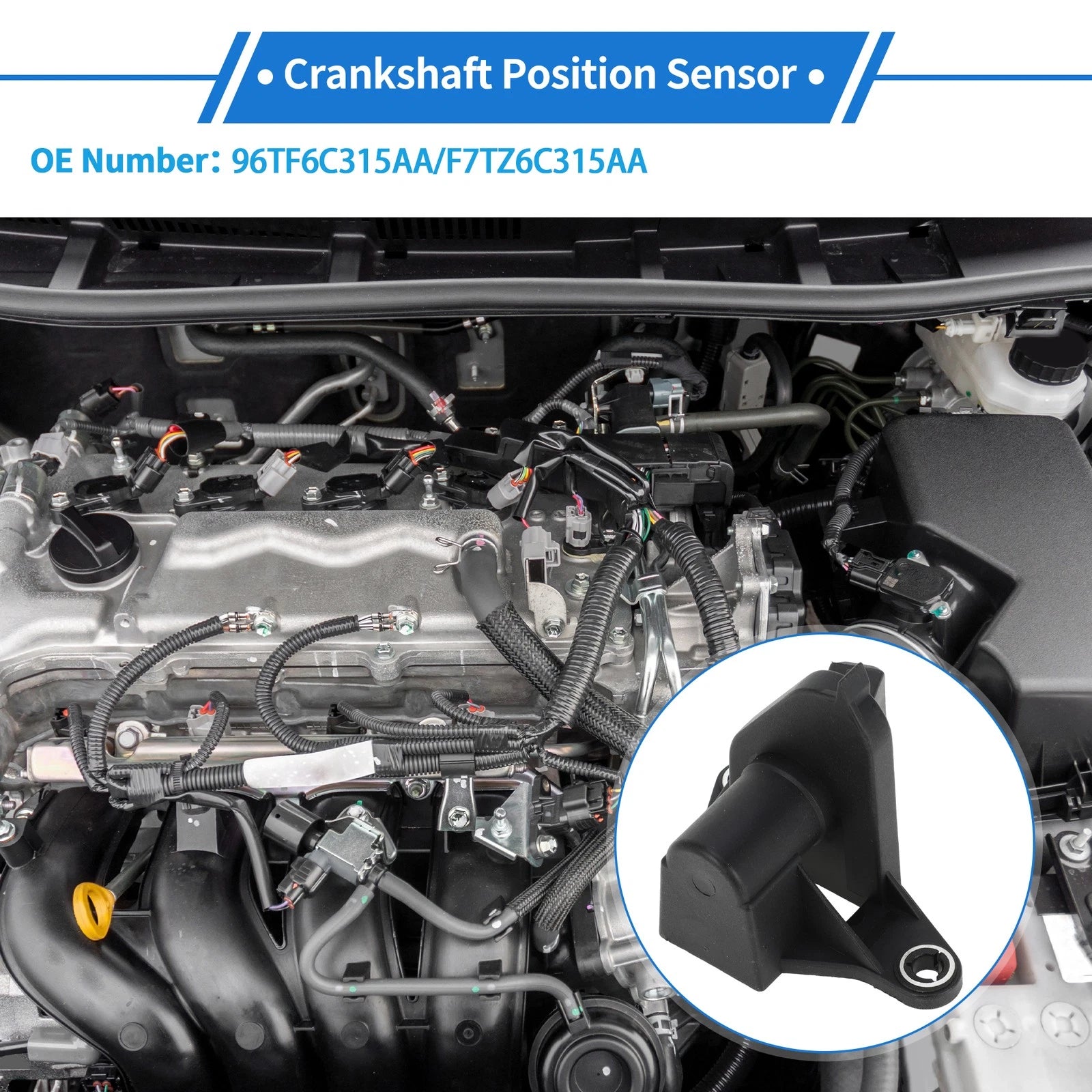 Crankshaft Position Sensor for Ford Explorer Mk2 4.0 4WD (1995–2001) No. 96TF6C315AA