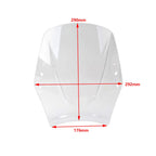 Universal Motorcycle Windshield Deflector Gray