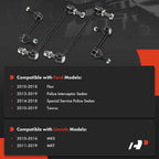 Set of 4 Sway Bar Link Kit for Ford Taurus (2010-2019) & Flex