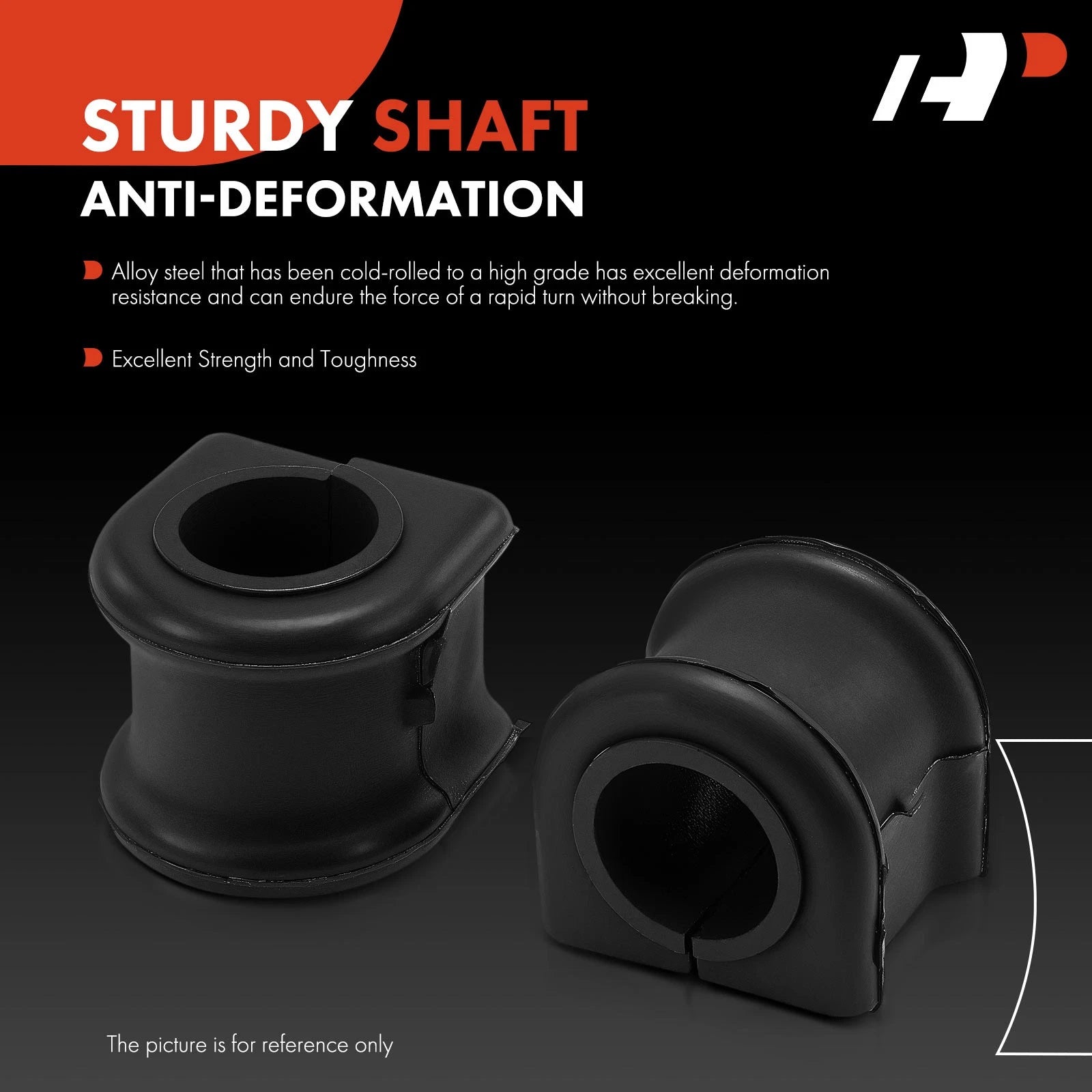 2X Rear Sway Bar Bushings for Jeep Wrangler JL JK (2007–2018)
