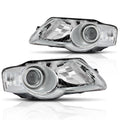 Projector Headlight Set for VW Passat (2006–2010) - Clear Corner Chrome