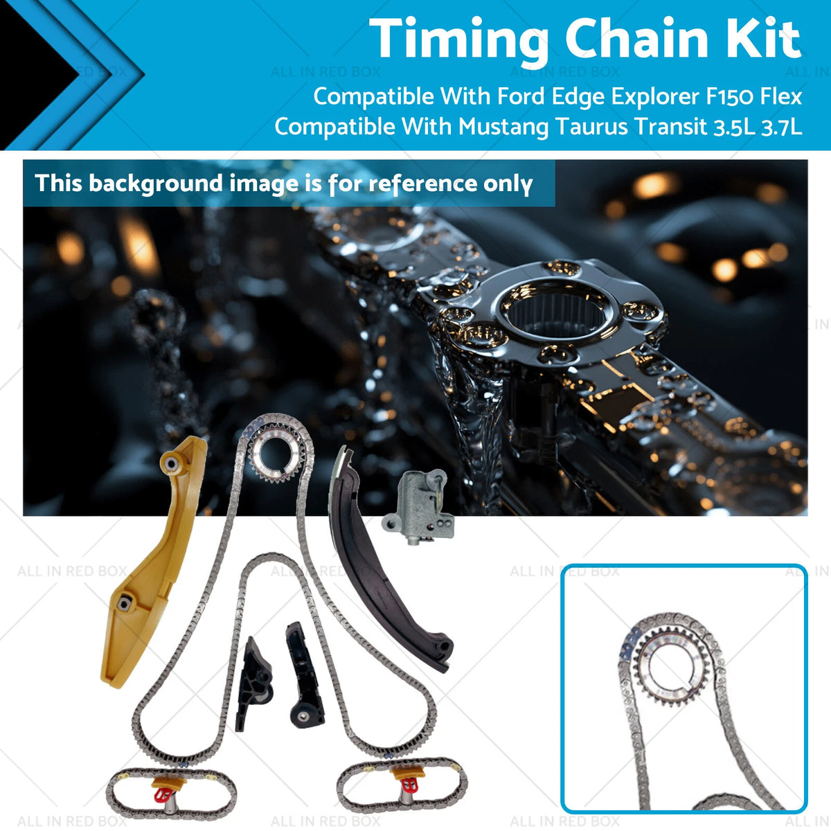 Timing Chain Kit for Ford Edge Explorer F150 Flex Mustang Taurus (2007–2020)