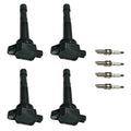 Set of 4 Ignition Coils & Iridium Spark Plugs for Acura TSX (2009–2014)