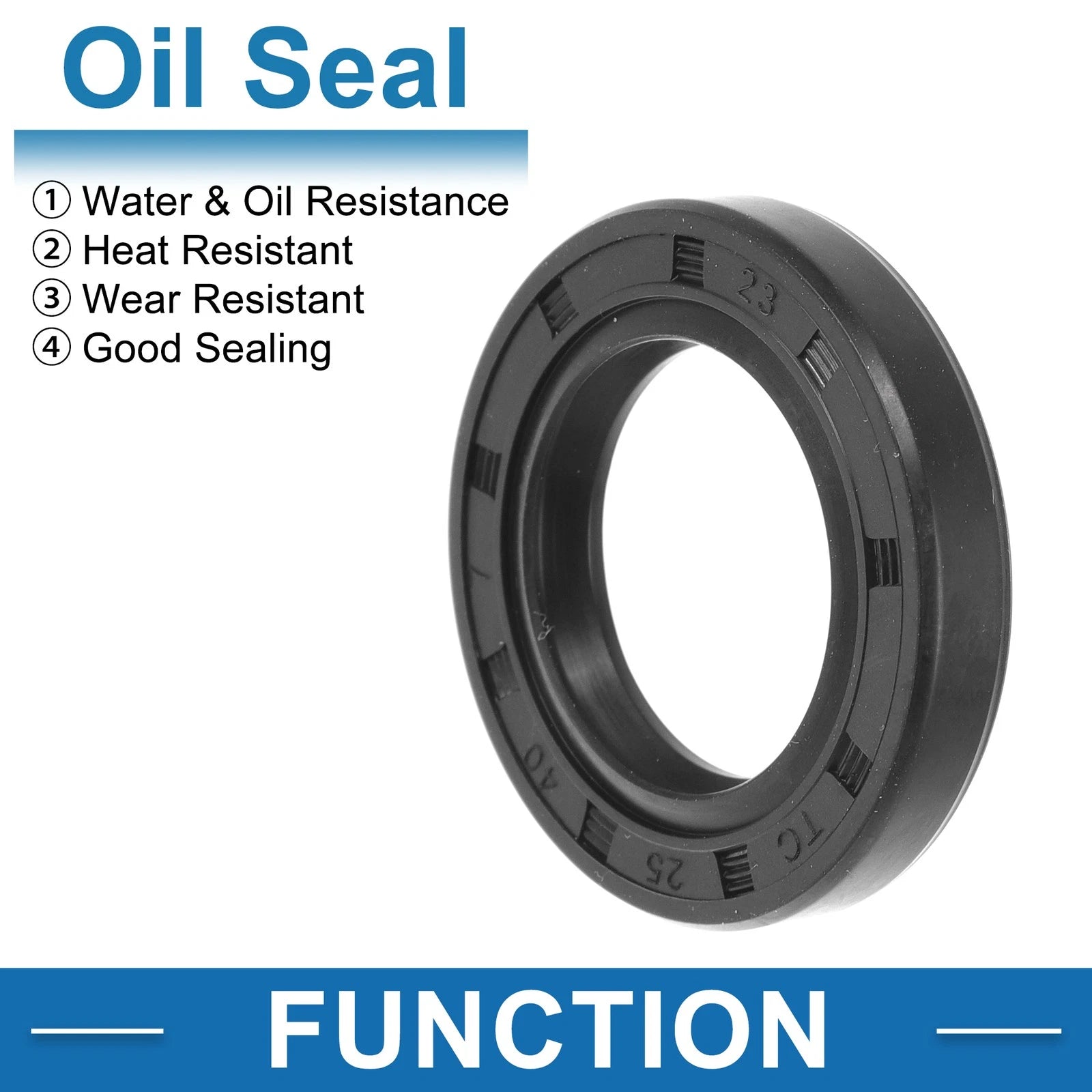 Set of 5 Oil Seal Rotary Shaft Seal 25x40x7mm Nitrile Rubber for Various Models