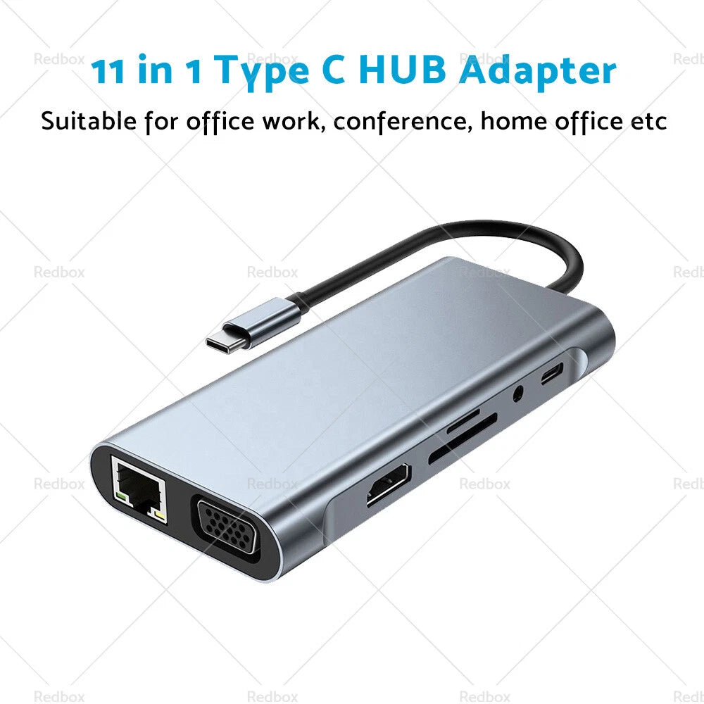 USB-C HDMI USB 3.0 Hub Adapter for MacBook Pro iPad Pro (2016–2023)