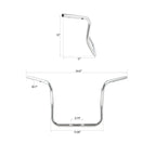 14" Rise Ape Hanger Handlebar for Harley CVO Street Glide (2023–2025)