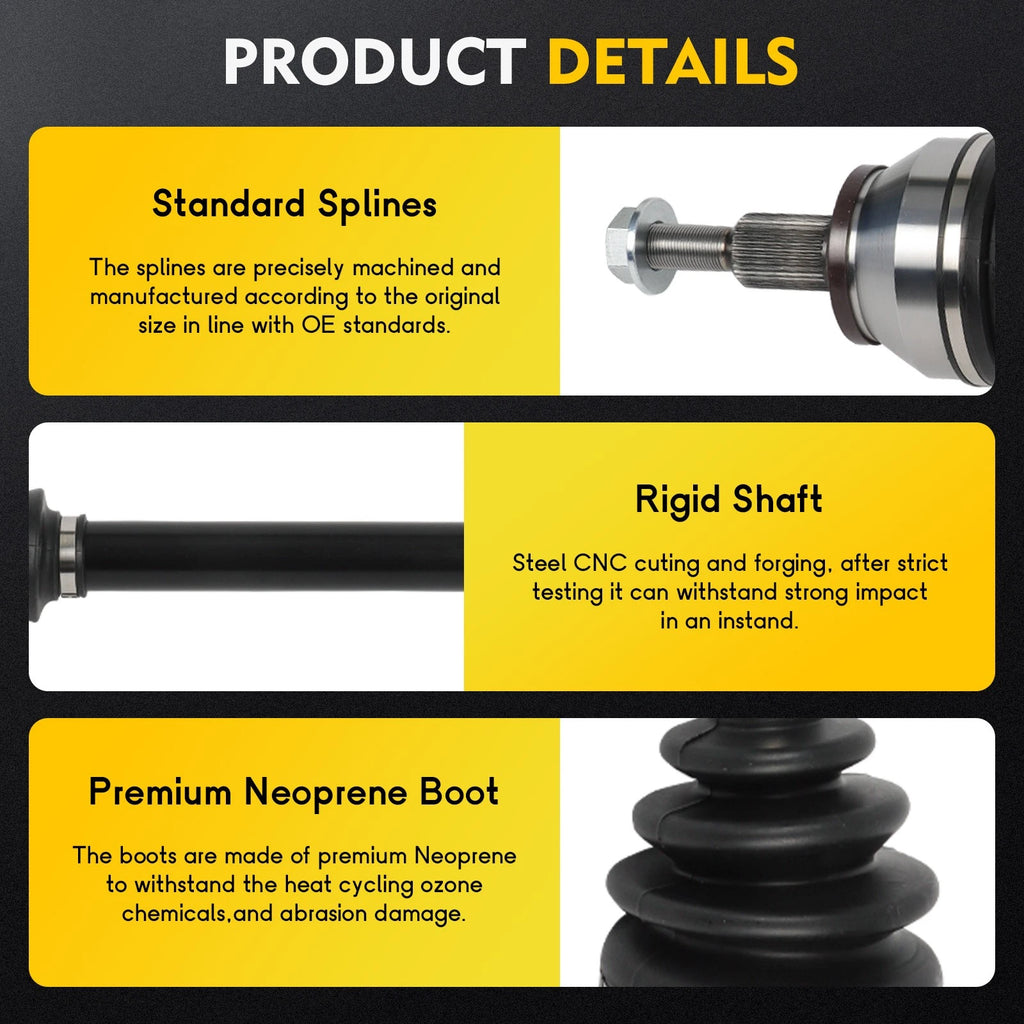 CV Axle Shaft Assembly for Dodge Challenger 6.2L (2015–2021) Rear Left