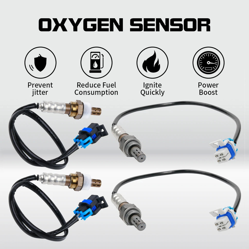 Set of 4 Oxygen Sensors for Chevrolet Express 1500 2500 3500 & GMC Savana 1500 2500