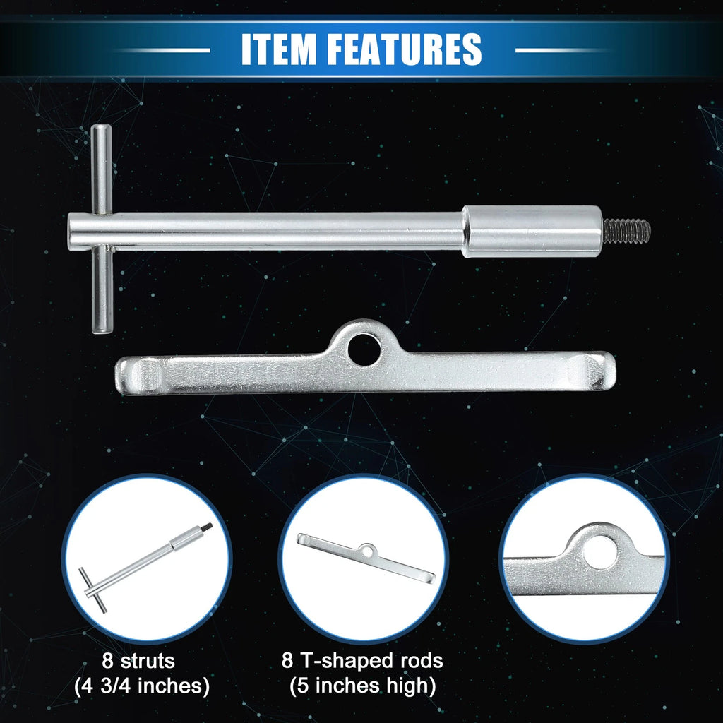 T-Shape Valve Cover Bolts Hold Down Kit for Chevy SBC 265-327 (1955–1992)