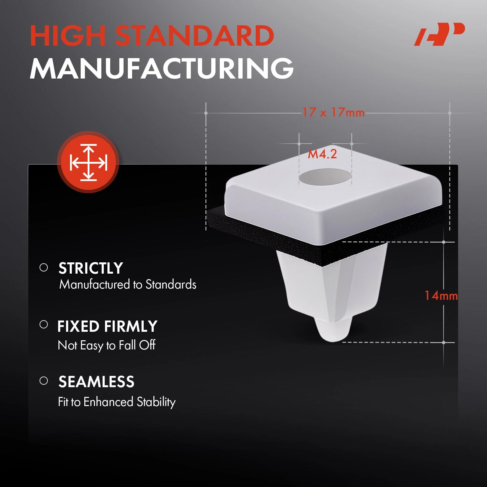 50Pcs Fender Bumper Moulding Clips for Hyundai
