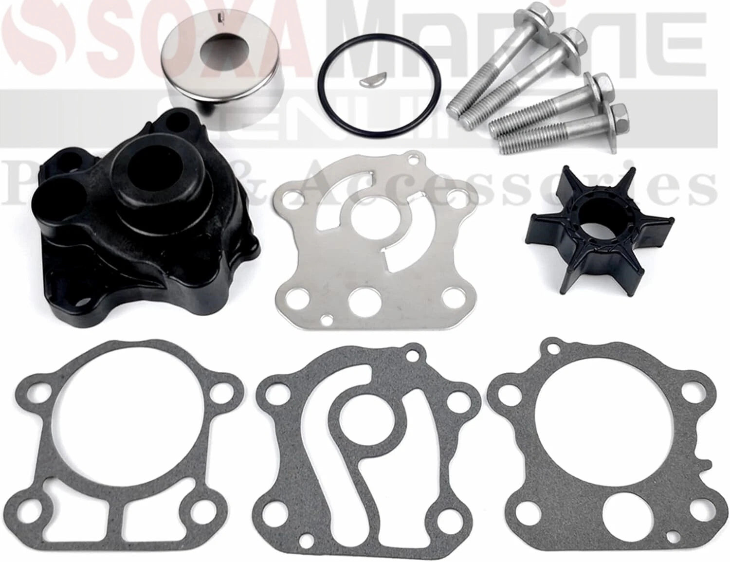 Water Pump Service Kit for Mercury Yamaha Mariner Outboard 48hp 55hp 60hp (84188M)