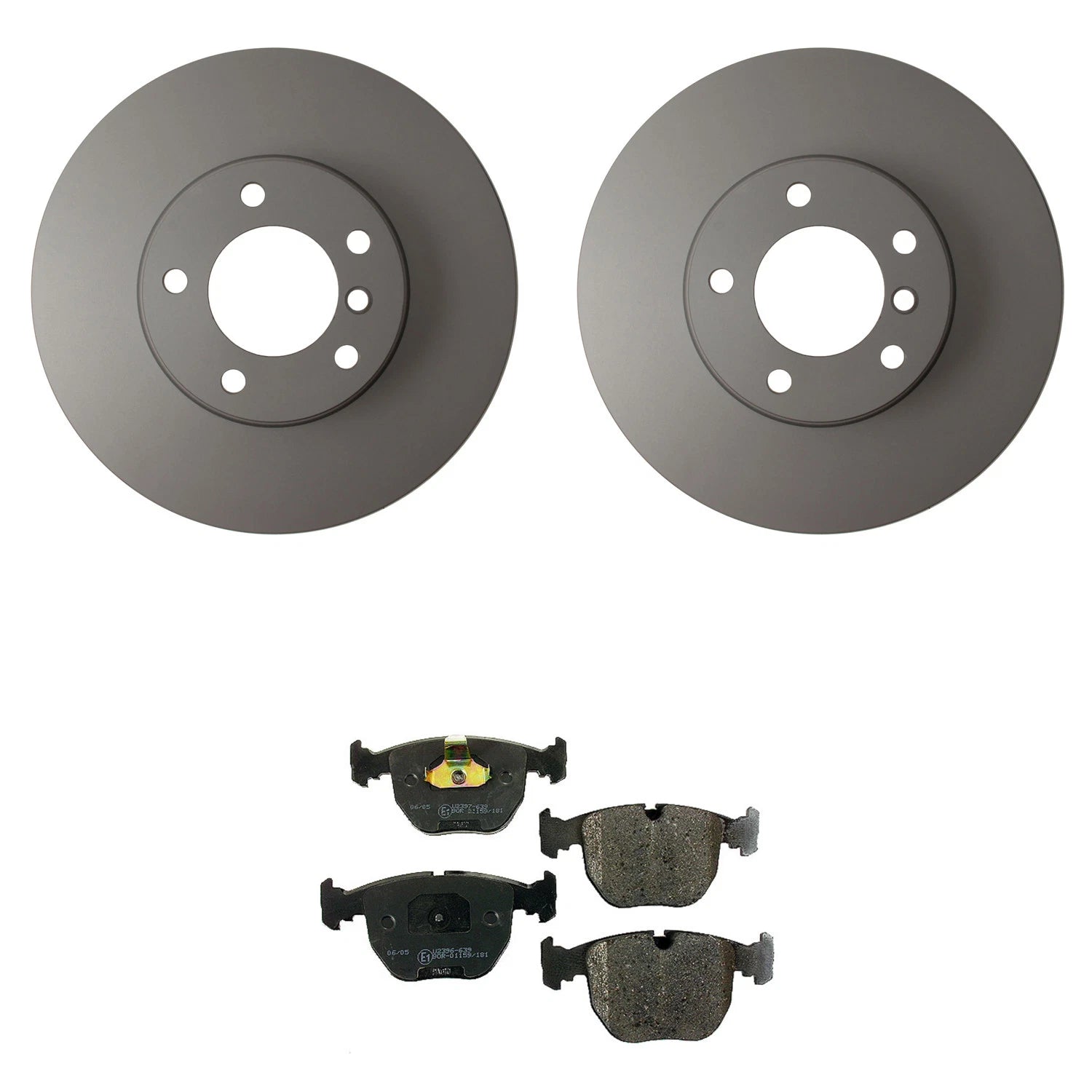 Hella Pagid Front 324mm Rotors & Disc Brake Pad Kit for BMW E39 (1996–2003)