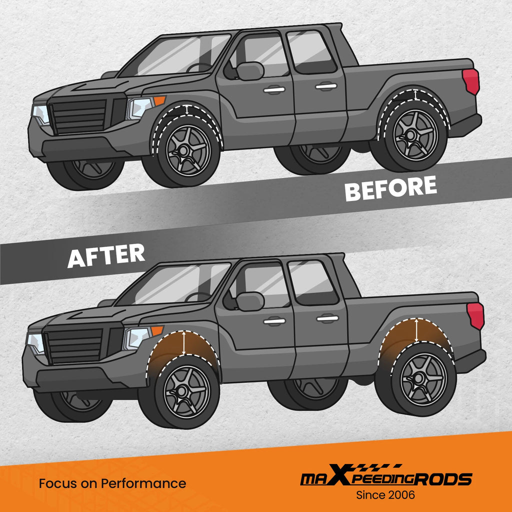 2 Inch Lift Leveling Kit for Silverado Trail Boss Sierra AT4 1500 4WD (2019–2024)