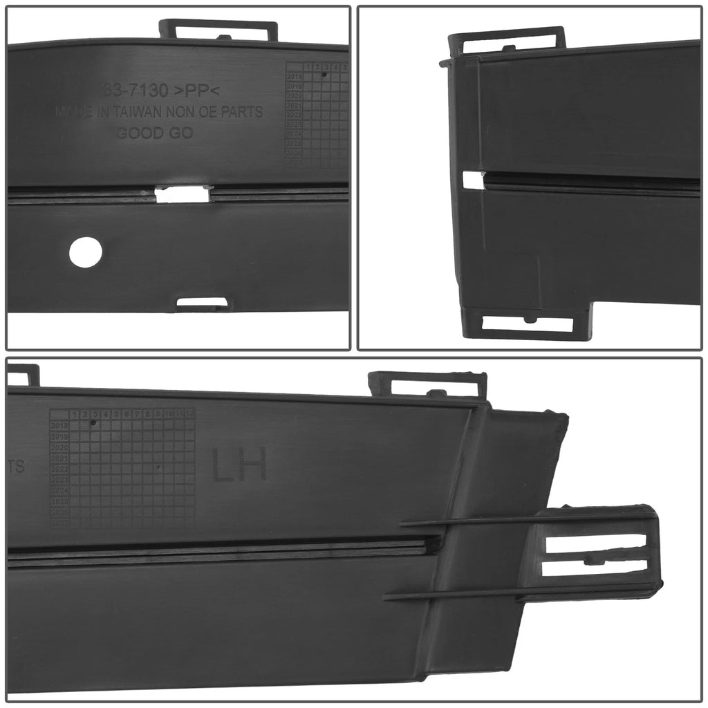 Fog Light Cover for BMW 530E 530I 540I (2017–2020) - Left Side, Black