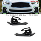 Set of 2 Bumper Fog Lamp Cover Bezels for Infiniti Q50 Sport (2018–2020)