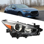 Right Headlight Assembly for Mazda 3 (2017–2018) Halogen