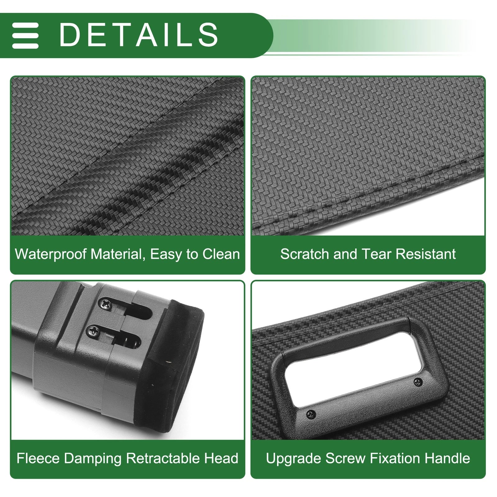 Retractable Cargo Cover for Toyota Grand Highlander (2024–2024) Black Carbon Fiber