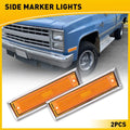 Amber Front Side Marker Light Fender Lamp for Chevy GMC C/K (1981–1991)