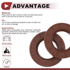 2X Oil Seal Rotary Shaft Seal FKM Rubber 35x62x8mm for Various Models 