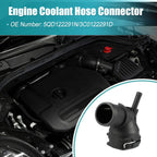 Upper Engine Coolant Distributor Hose Connector for Volkswagen Tiguan (2009–2017)