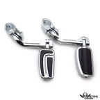 Chrome 5" Long Foot Peg Kit for Honda Shadow VT600 (1988–1990)