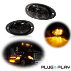 Amber LED Cab Side Marker Lights for Freightliner Cascadia (2008–2017)