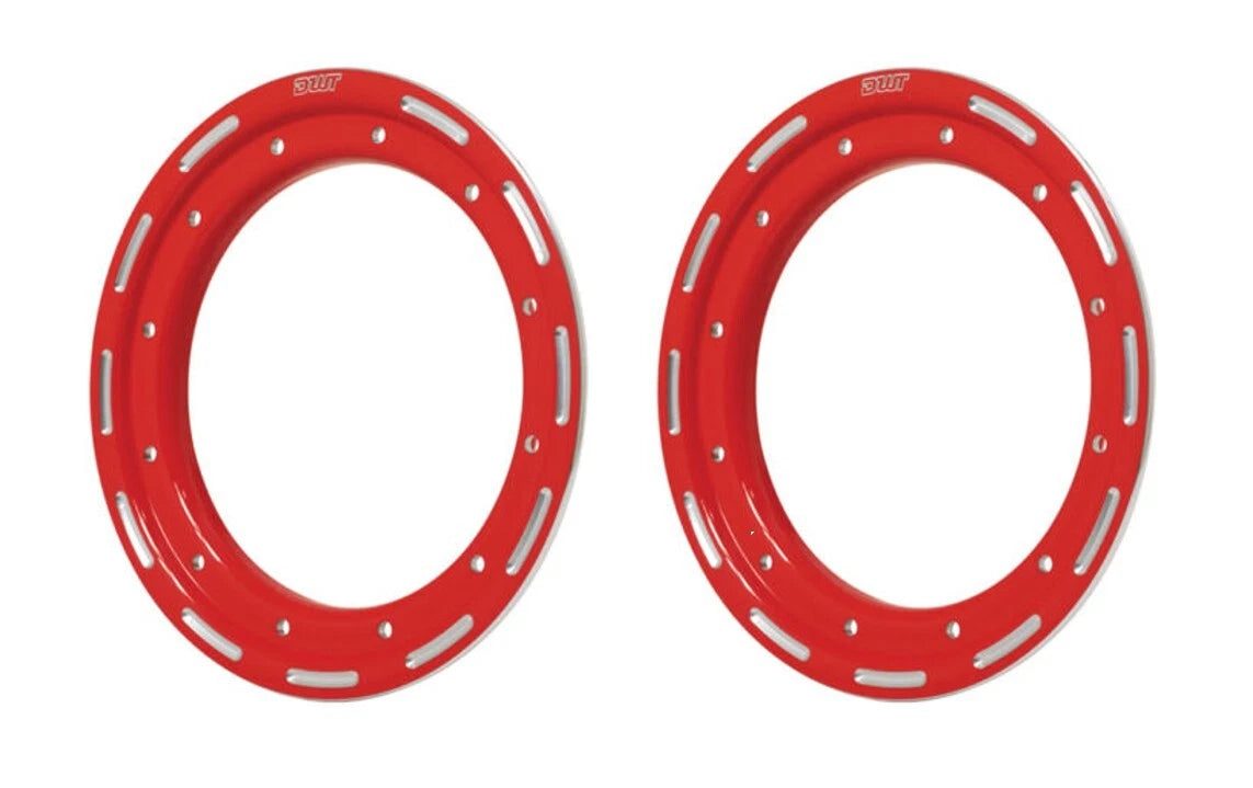 2X Beadlock Rings for DWT Alumilte Rok'N Lock G2 G3 8" Red