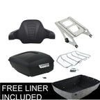 Matt Black Trunk Rack Pad for Harley Touring Glide (2014–2025)