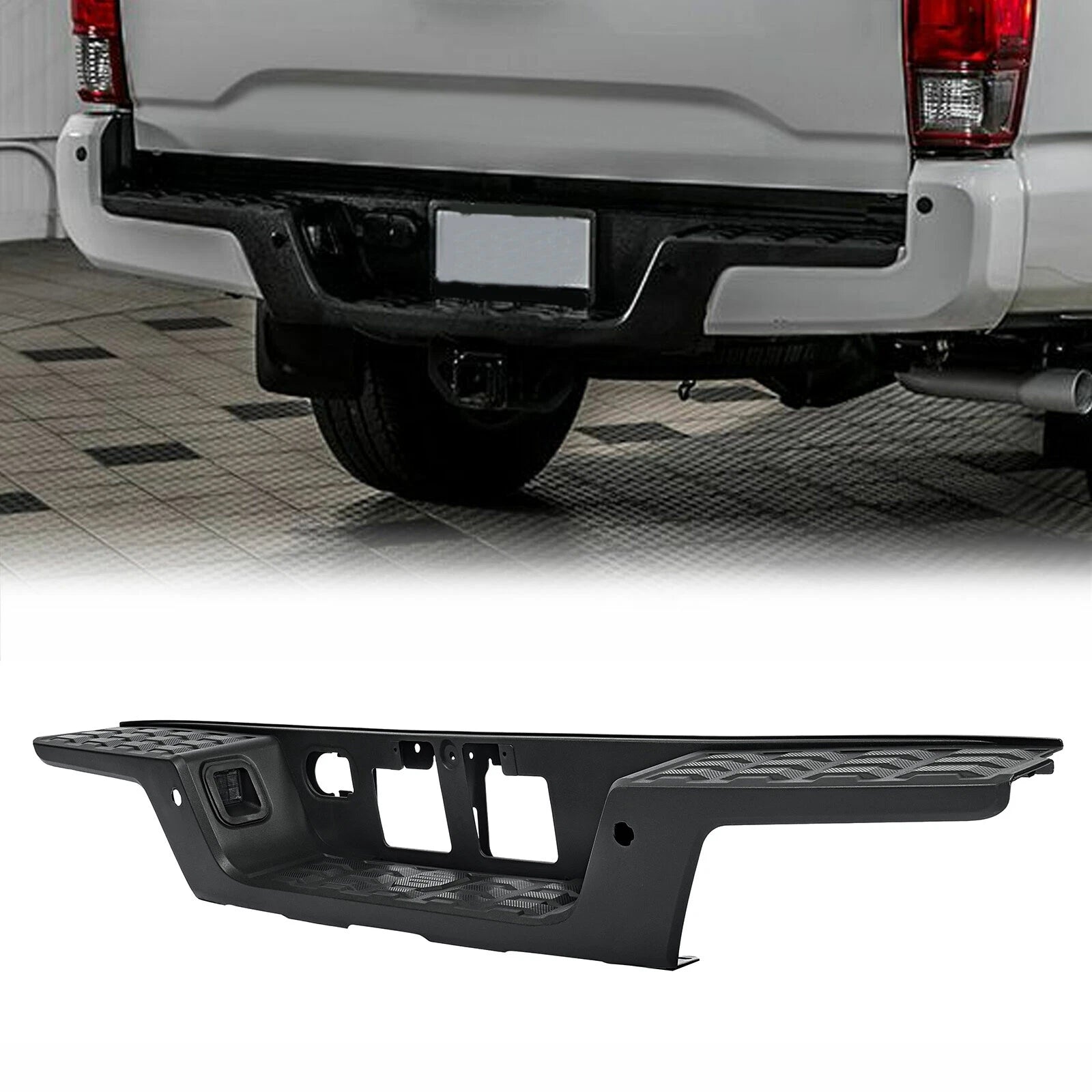 Textured Rear Bumper Support Step Pad for Toyota Tacoma (2016–2023)