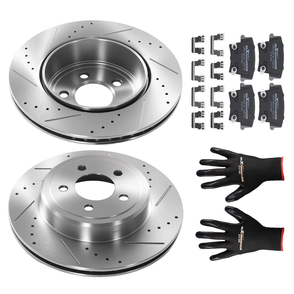 Rear Brake Rotors and Pads Kit for Dodge Challenger Charger (2006–2023)