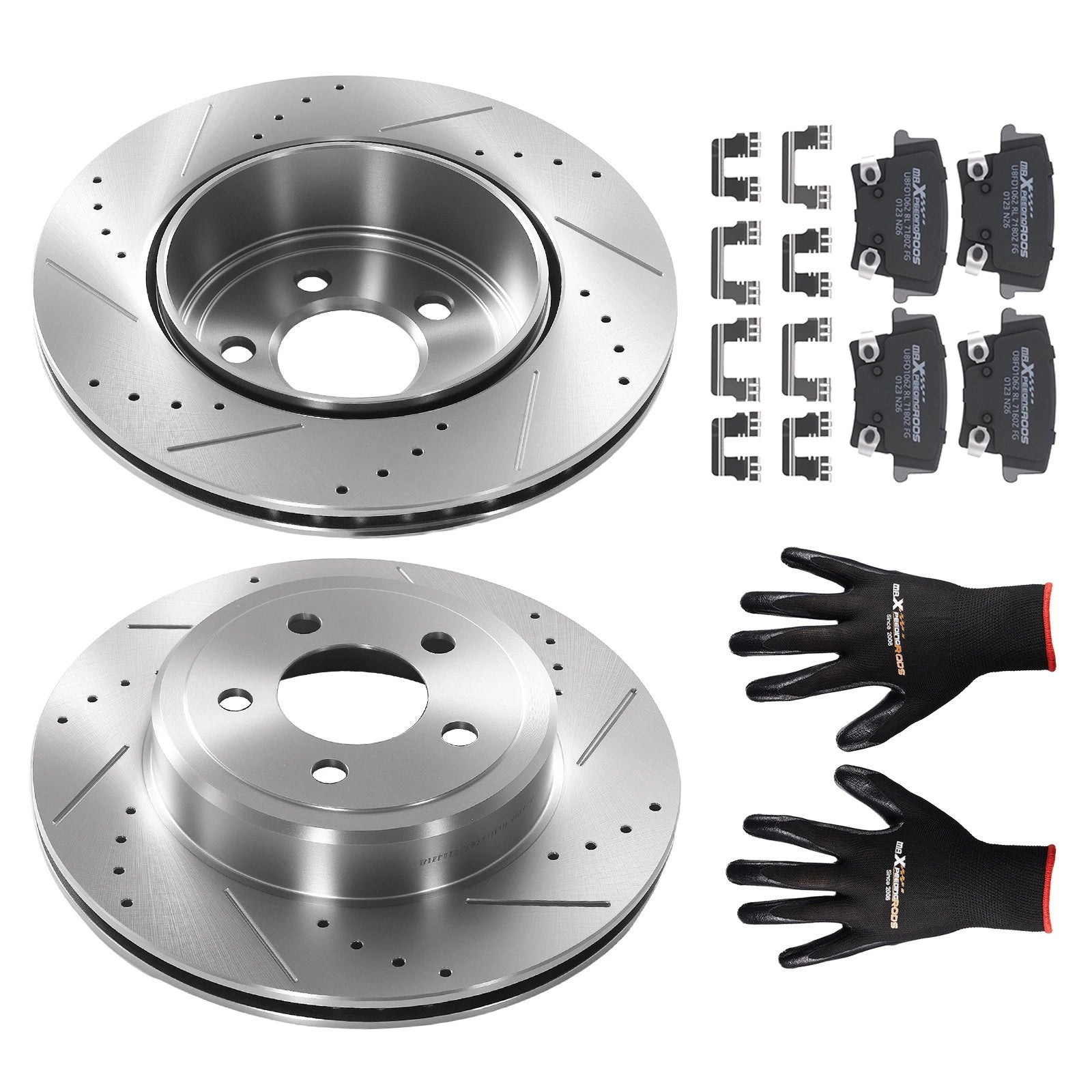 Rear Brake Rotors and Pads Kit for Dodge Challenger Charger (2006–2023)