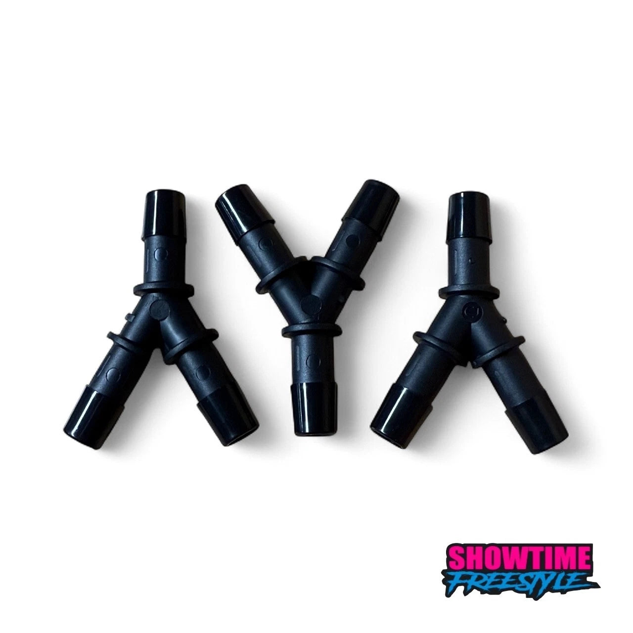 3X 3/8" Hose-Barb Y WYE Connector Fitting for HHO Air Fuel (Black Nylon)