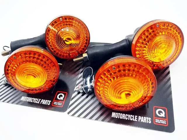 DT250 77-81 Front Rear Turn Signal Indicator Blinker Set for Yamaha